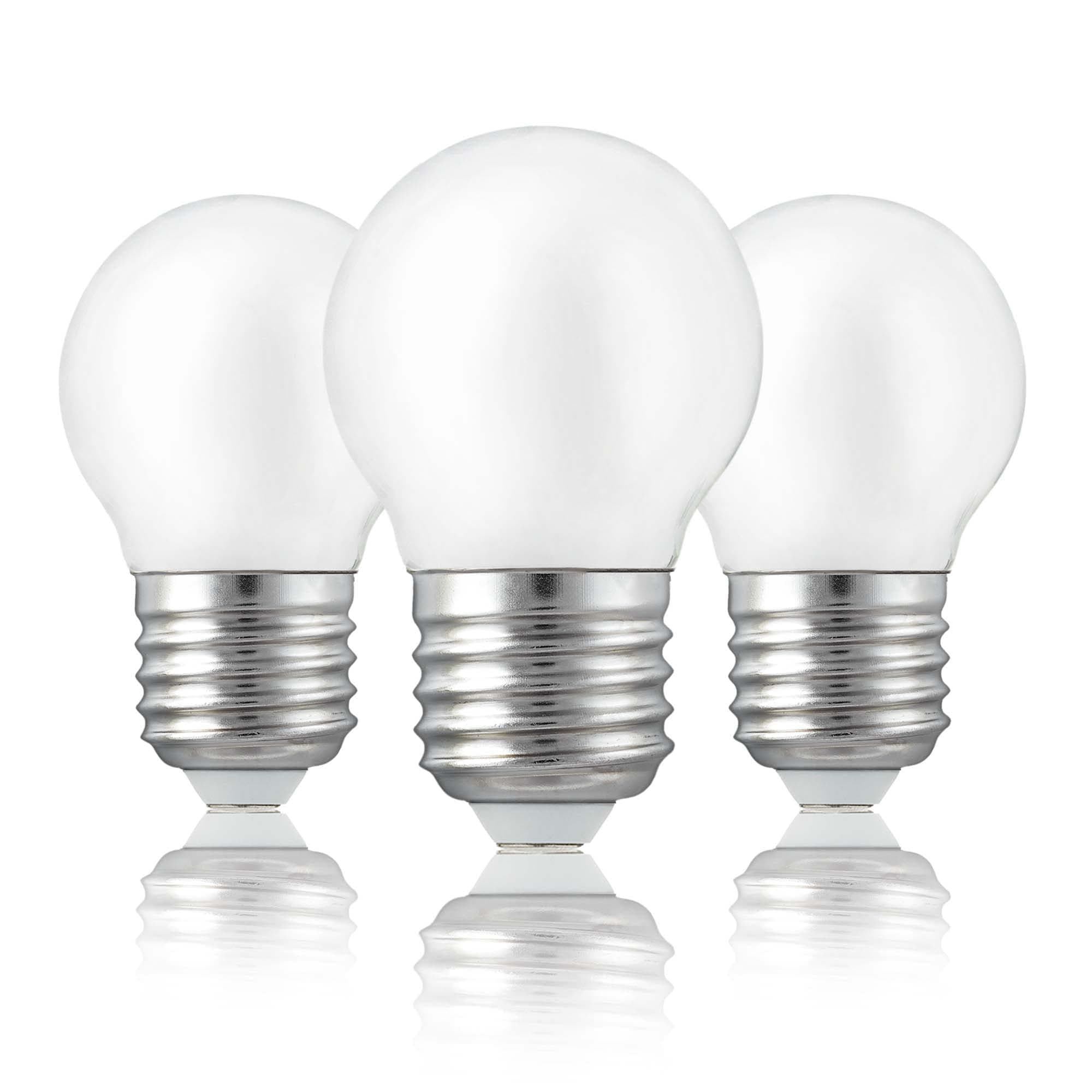 Hellum 3er Set Glühbirne E27 25 Watt, 250 Lumen, Warmweiß 2700 Kelvin, Milchglas