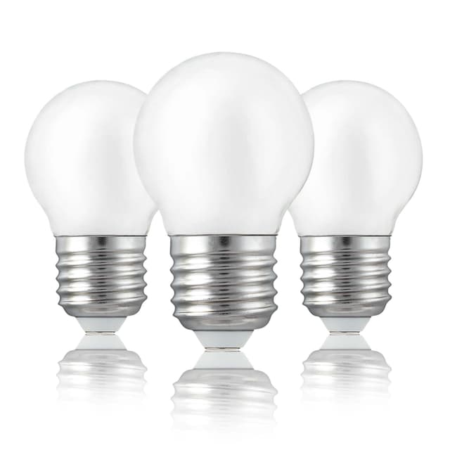 Hellum 3er Set Glühbirne E27 25 Watt, 250 Lumen, Warmweiß 2700 Kelvin, Milchglas