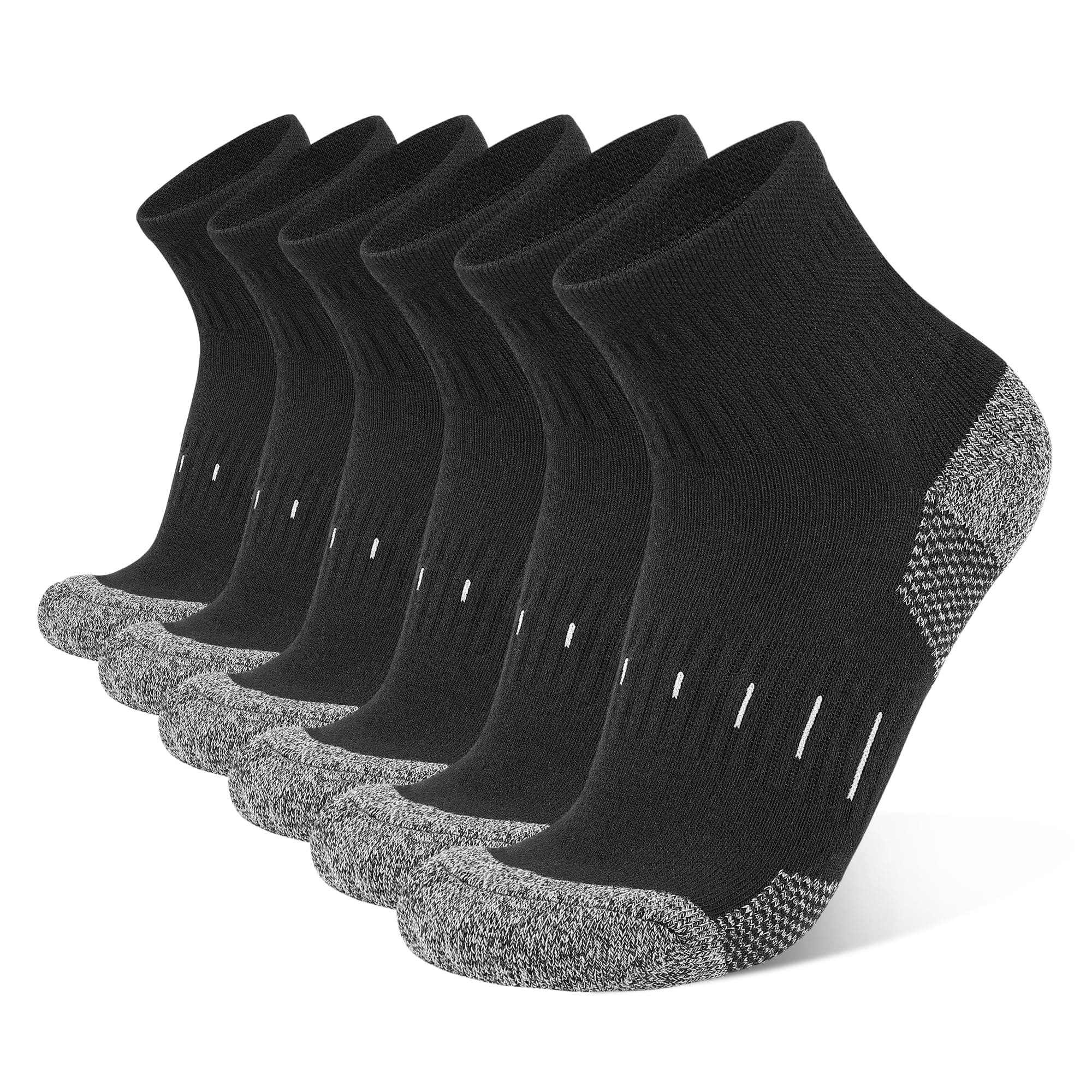 YOJOOM Herren Quarter Sportsocken 43-46 39-42 6 Paare 🧦🏃‍♂️