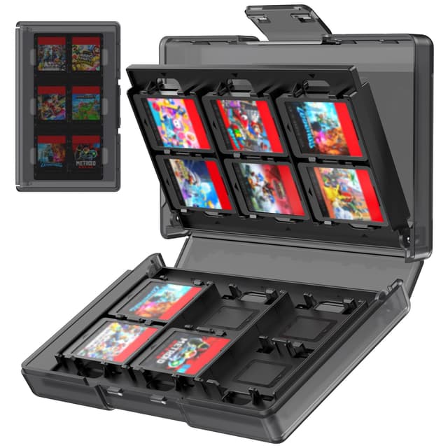 🎮 TRANSNOVO Spiele Aufbewahrung Game Card Aufbewahrungsbox Hülle für Nintendo Switch 2/Switch/Switch Lite/OLED
