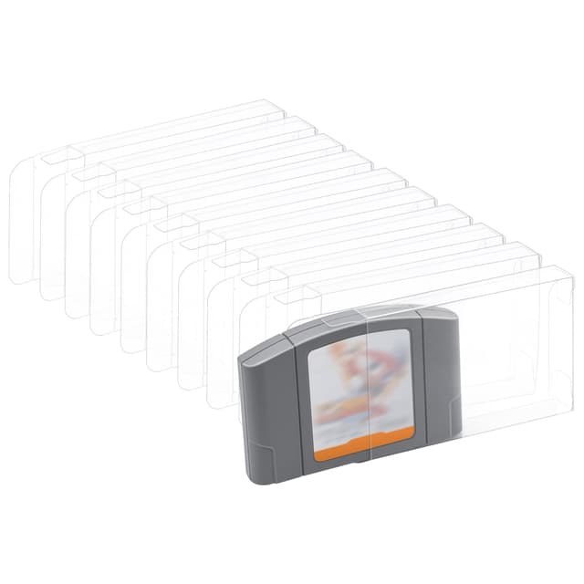 🎮 Mcbazel LOT 10 Klarsichthüllen-Schutzhülle für N64-Spielkassette (10er-Satz) 🛡️