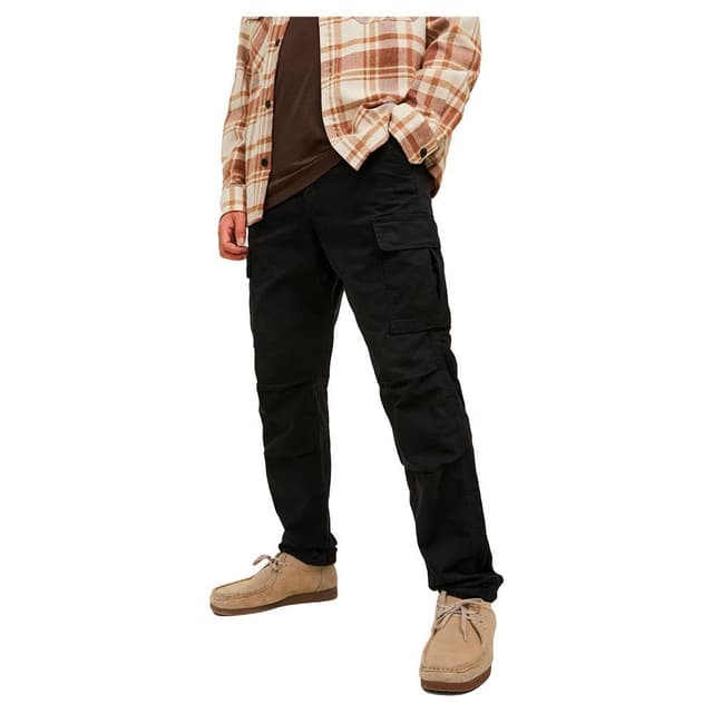 🔥 JACK & JONES Cargo-Hose Tapered Fit 27W/30L Schwarz - Nur 30.8€! 🎉