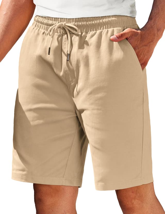 🌞🩳 COOFANDY Herren Shorts Sommer Kurze Hosen Baumwolle Sommerhose 🩳🌞