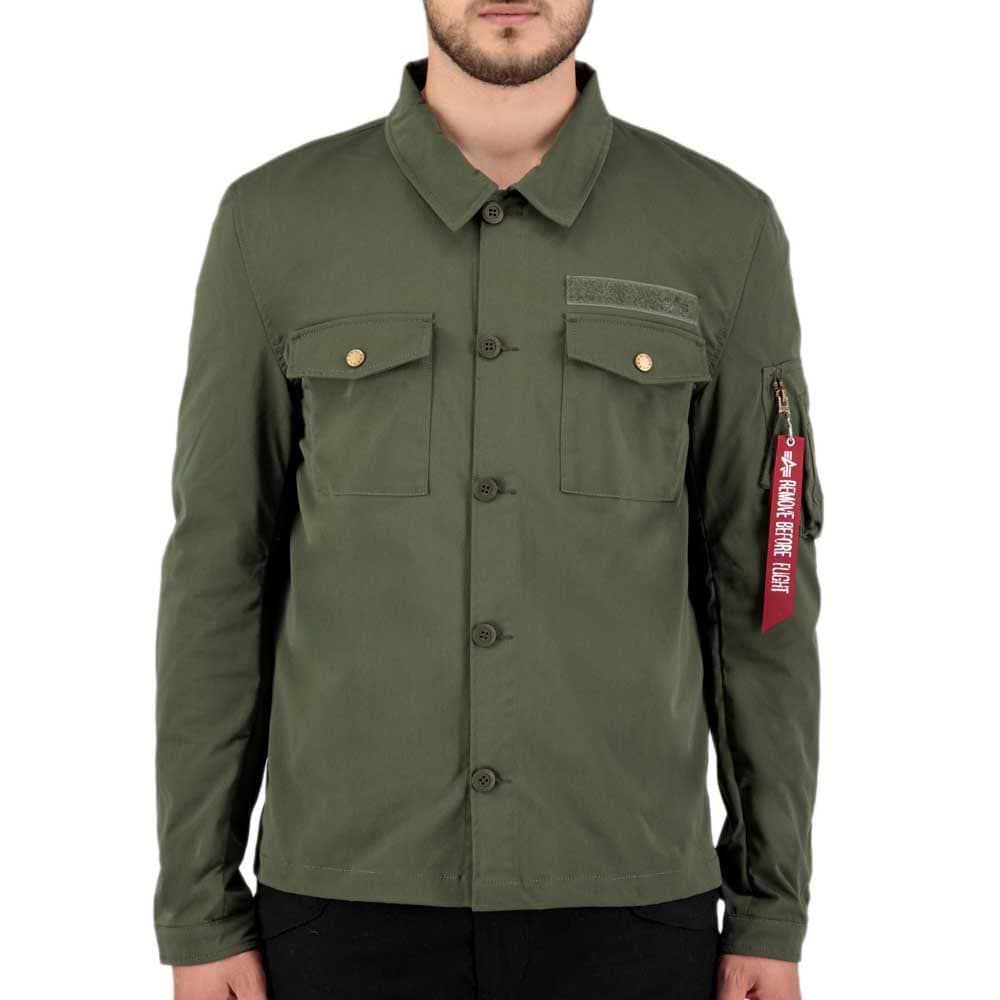 🌟 Mega Deal: ALPHA INDUSTRIES Herren Alpha Overshirt S Dark Olive für nur 45.8€! 🌟
