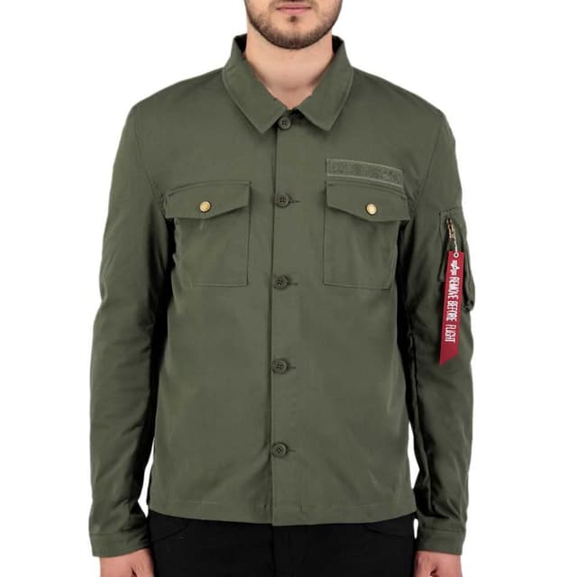 🌟 Mega Deal: ALPHA INDUSTRIES Herren Alpha Overshirt S Dark Olive für nur 45.8€! 🌟
