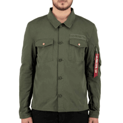 🌟 Mega Deal: ALPHA INDUSTRIES Herren Alpha Overshirt S Dark Olive für nur 45.8€! 🌟