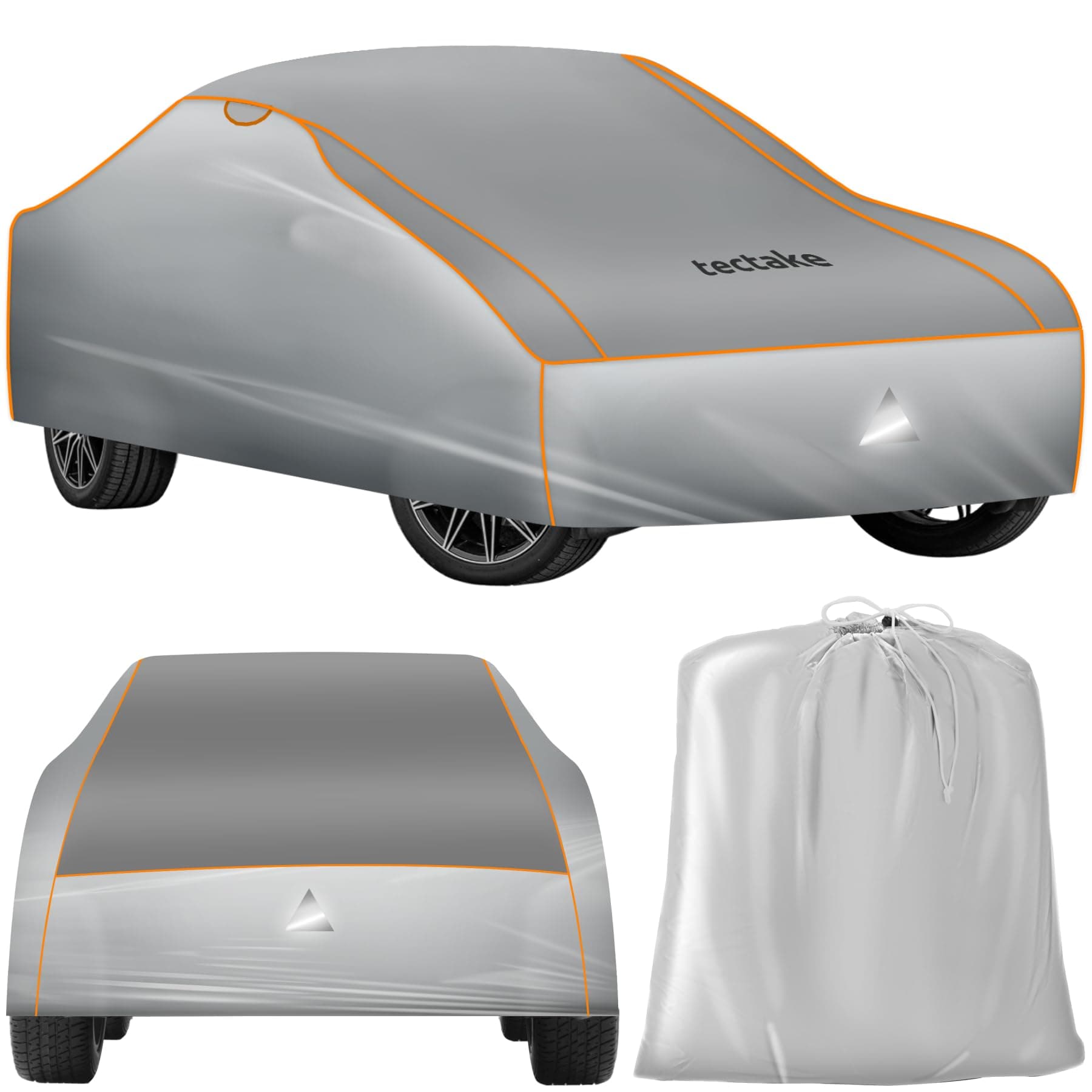 🚗🌧️ Tectake® Auto Abdeckplane | Hagelschutz Autoplane XL 533x178x120 cm