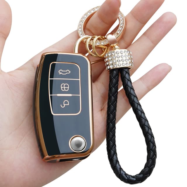 Yumzeco Silicone TPU Autoschlüssel Hülle Cover für Ford Autos 🚗🔑
