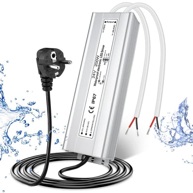 LED Trafo 24V 200W IP67 Wasserdicht Transformator 🌧️💡