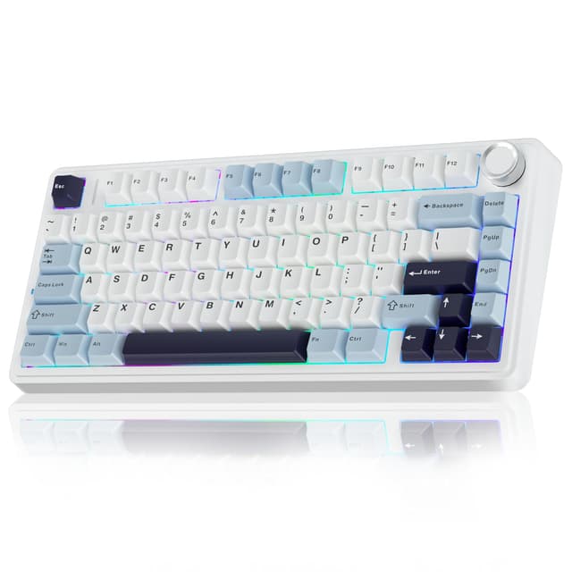 AULA F75 Mechanische Tastatur Gaming mit RGB und Hot-Swap-Funktionen