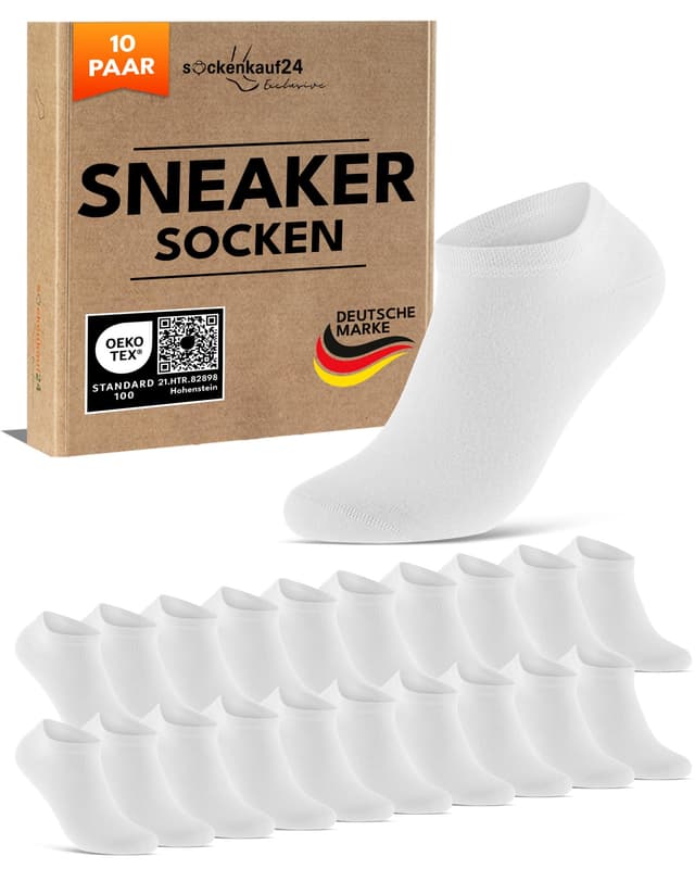 🧦 10 Paar Premium Sneaker Socken Herren & Damen | Hochwertige Materialien & Perfekter Sitz