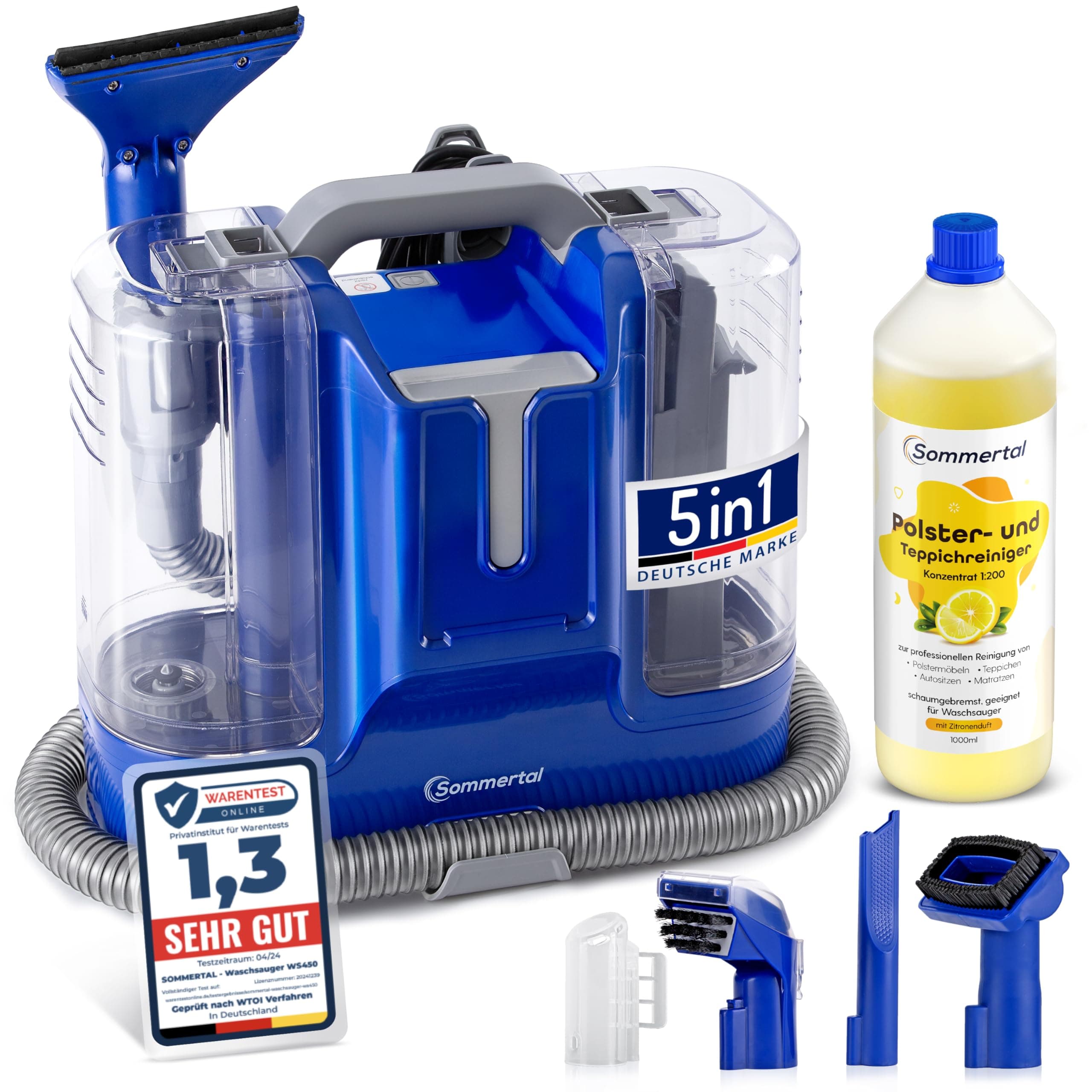 SOMMERTAL MultiCleaner WS450 5in1 inkl. 1L Polsterreiniger