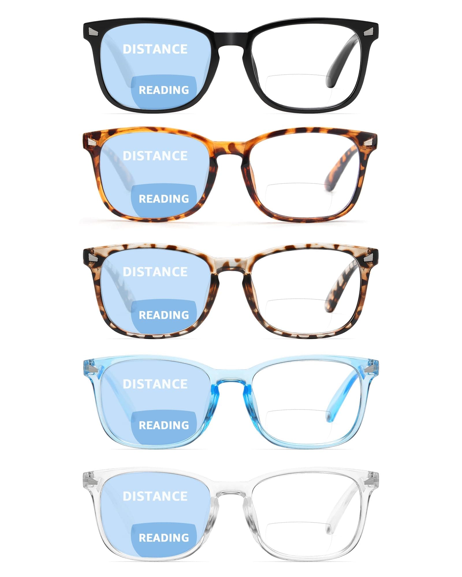 👓 CCVOO Lesebrillen Damen Herren mit Blaulichtfilter 5er Pack