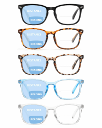 👓 CCVOO Lesebrillen Damen Herren mit Blaulichtfilter 5er Pack