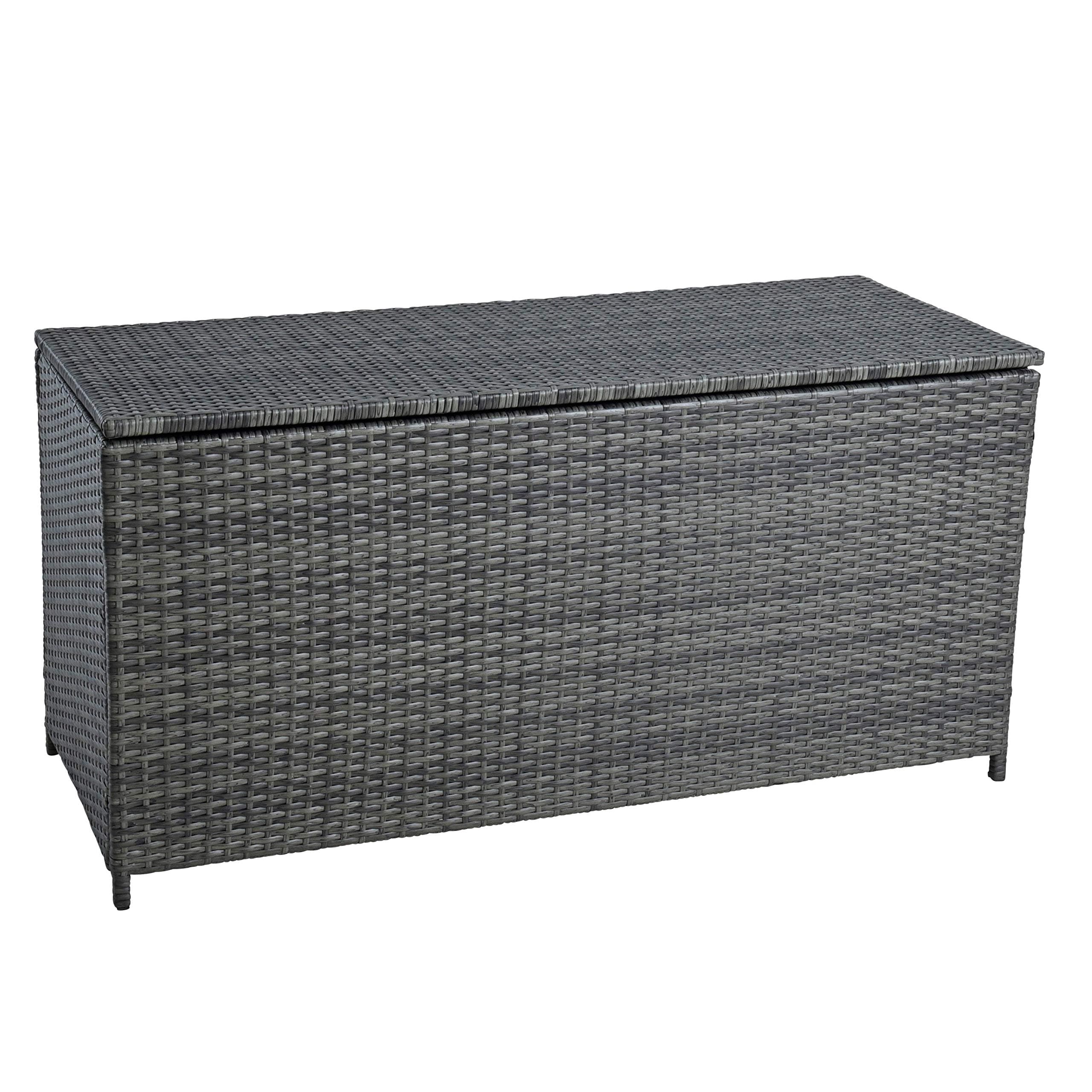 🌿 ESTEXO Polyrattan Auflagenbox Kissenbox Gartenbox Gartentruhe 🌺