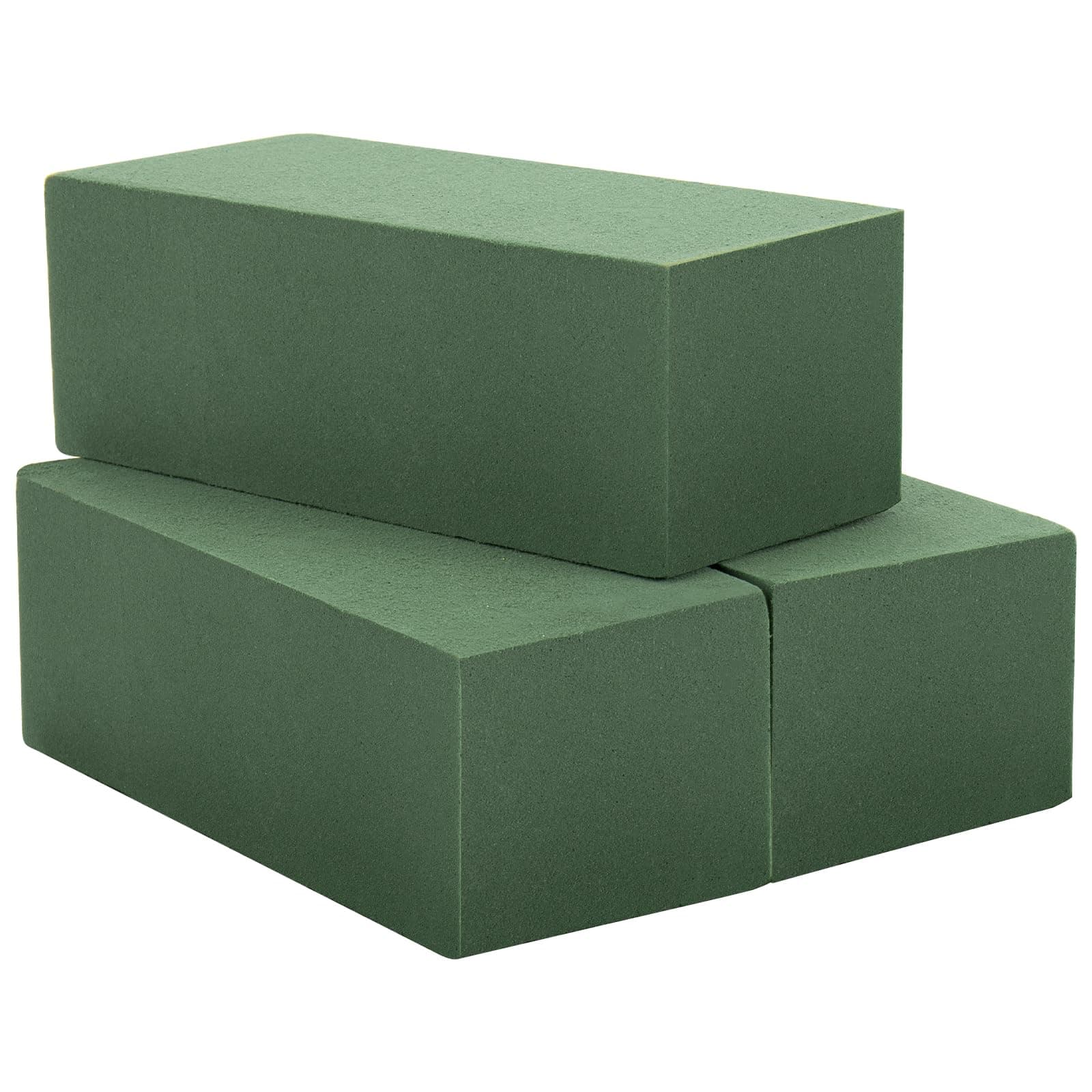 🌸 TAOPE Blumensteckschaum - Nasssteckschaum Set 20 x 9 x 6 cm Steckmoos, 3 Stück Quadratischer Blumenschaum 🌷
