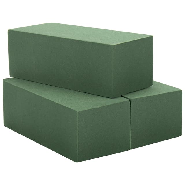 🌸 TAOPE Blumensteckschaum - Nasssteckschaum Set 20 x 9 x 6 cm Steckmoos, 3 Stück Quadratischer Blumenschaum 🌷