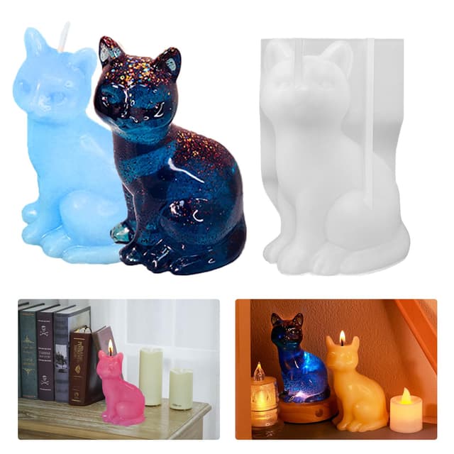 Katze Gießen Silikonform - Elegantes Bastelzubehör für Tierliebhaber 🐱