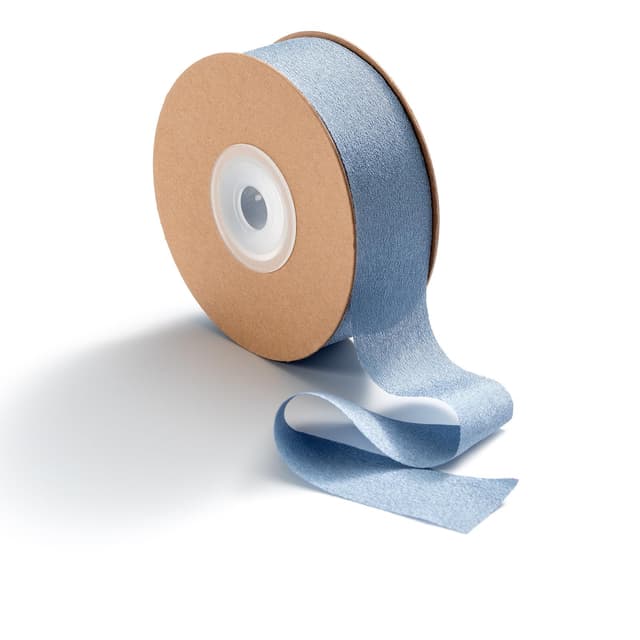 🎁 MORSUNBELA Geschenkband Blau Grau 2,5 cm x 23 m 🎀