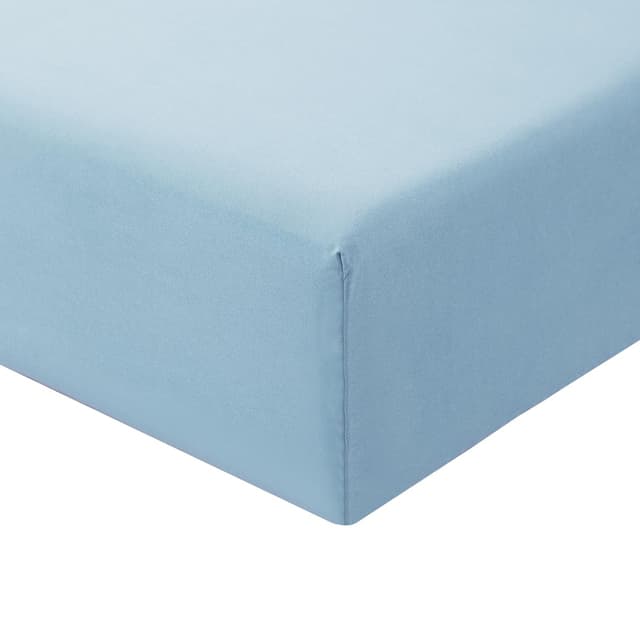 RUIKASI Spannbettlaken 140x200cm Blau Bettlaken 🛏️ - Oeko Tex Spannbetttuch 140x200 Hellblau