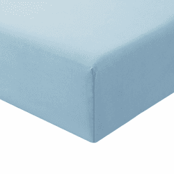 RUIKASI Spannbettlaken 140x200cm Blau Bettlaken 🛏️ - Oeko Tex Spannbetttuch 140x200 Hellblau