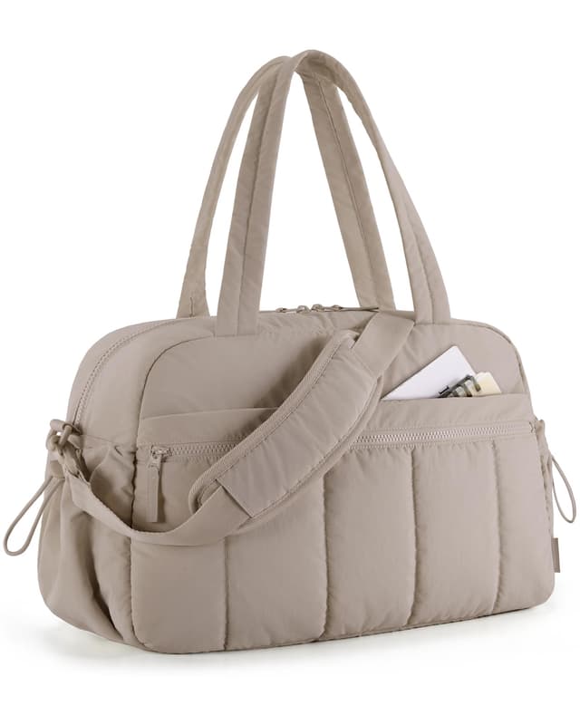 BAGSMART Puffer Reisetasche 🎒🌟 Sporttasche Damen 24L Weekender