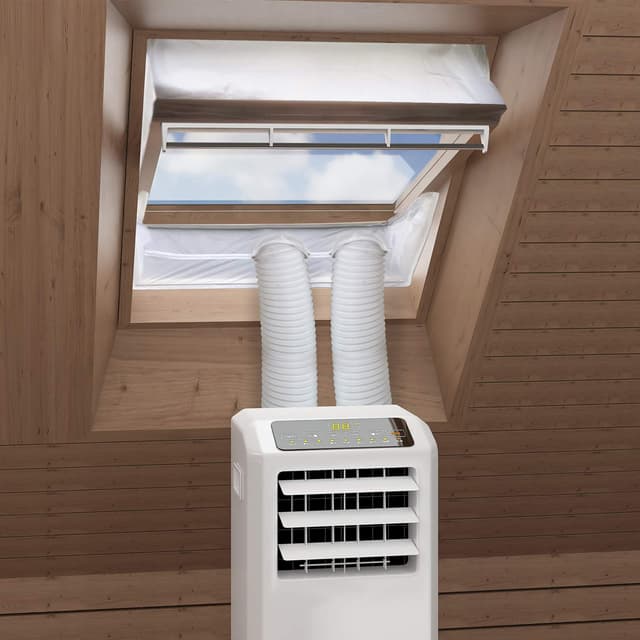 🌬️🪟🔥 HOOMEE Fensterabdichtung für mobile Klimageräte Dachfenster 🪟🔥 Effizient und kinderleichte Montage