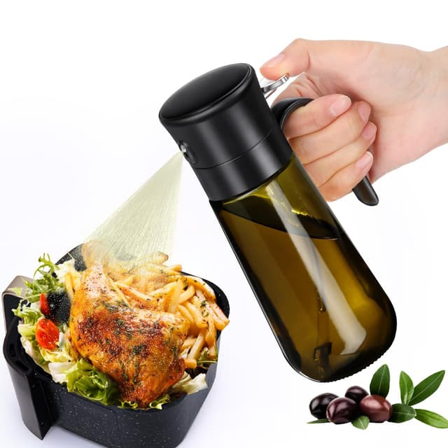 Euqvunn Olivenöl Ölsprüher | Glas-Ölsprühflasche für gesundes Kochen 🍳