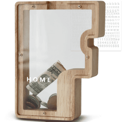 🐷🎁 Holz Spardose für Kinder - Personalisiert und Transparent 🌟