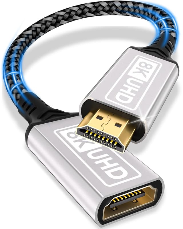 🔌 HDMI Verlängerungskabel 0,2M 8K 60HZ 4K 120HZ 144HZ HDMI 2.1 Verlängerung Kabel 🚀