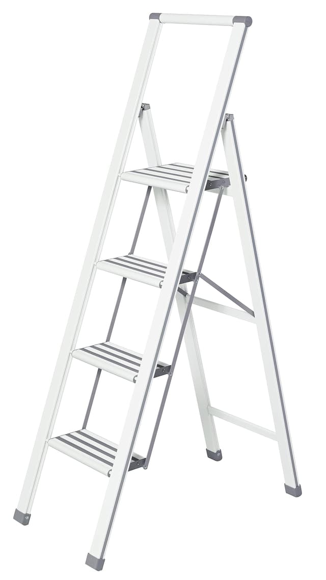 🌟 Super Deal! WENKO Leichte Aluminium Trittleiter mit 4 Stufen 🌟