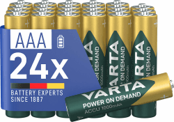 🔋 VARTA Batterien AAA, wiederaufladbar, 24 Stück - Exklusiv bei Amazon 🔋