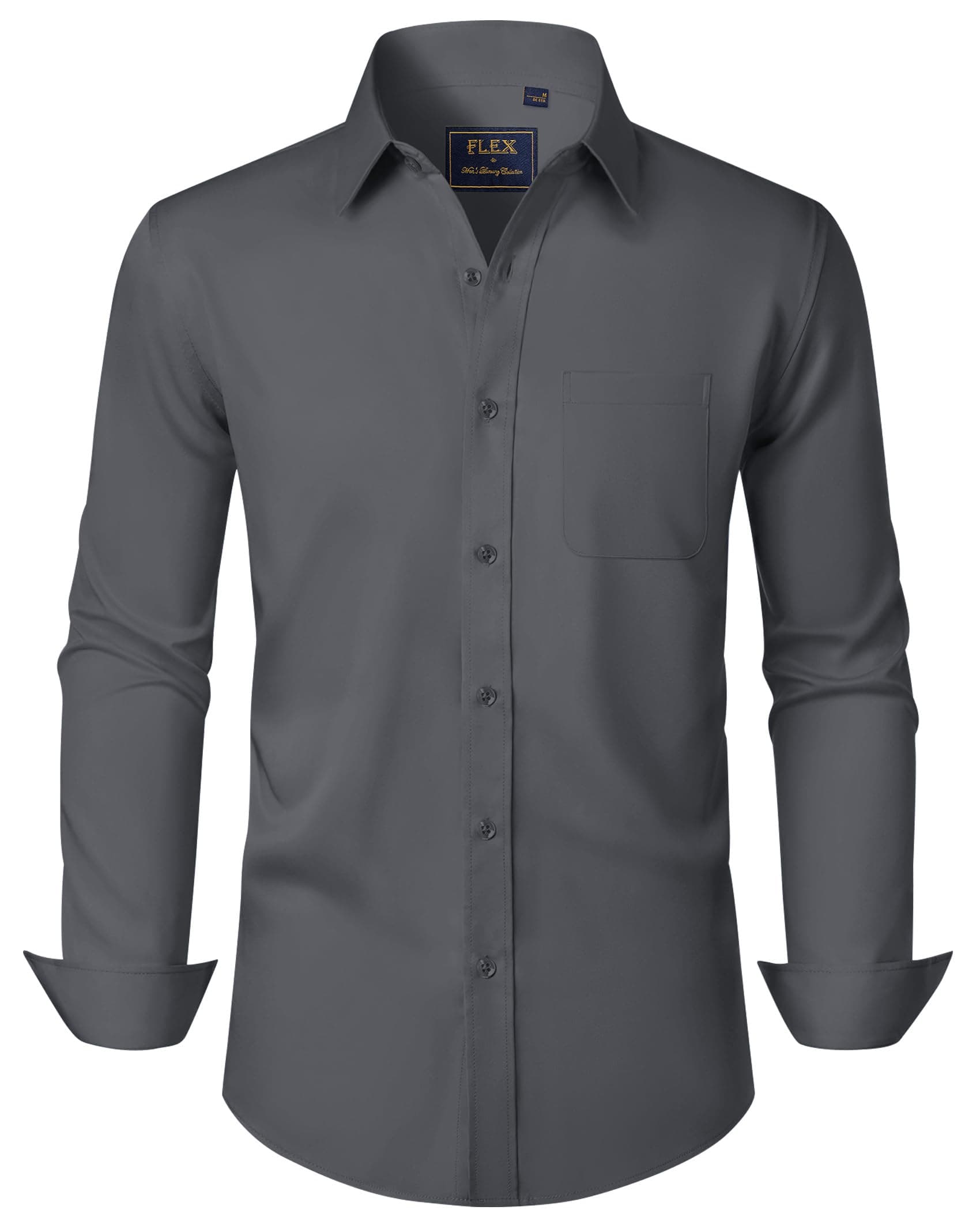 👔 J.VER Herren Langarm Hemd | Regular Fit Stretch Freizeithemd 🎩