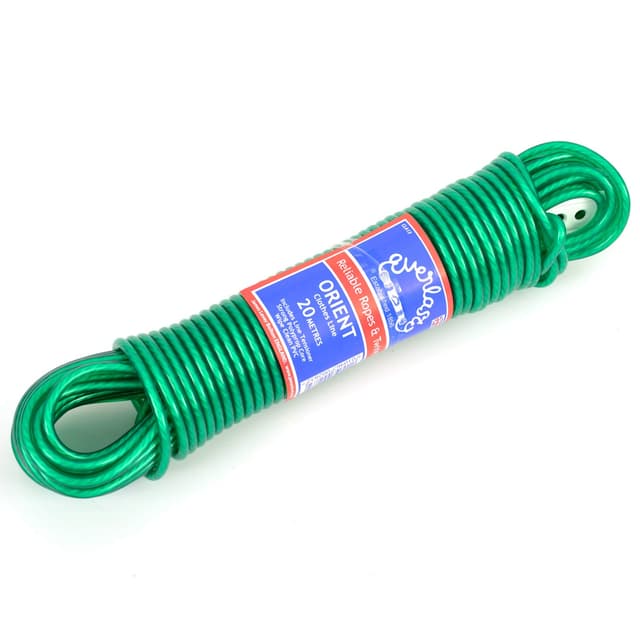 🌿🧺 JETZT 25% RABATT: EVERLASTO Orient Wäscheleinen, Polyvinylchlorid Polypropylen, grün, 20 m 🧺🌿