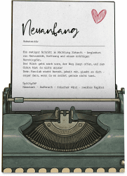 Neuanfang Holzkarte - 3D Geschenkkarte aus Holz | Geburtstagskarte & Neuer Job Geschenk 💌🎁📝🥳♻️
