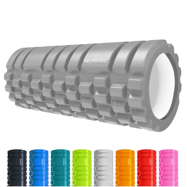 Faszienrolle und Schaumstoffrollen für Rücken von KG PHYSIO, Wirbelsäule & Beine - Foam Roller mit 3 Massagezonen