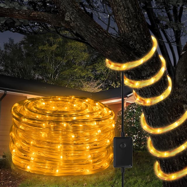 Ikodm LED Lichterschlauch Aussen mit Timer & 8 Modi (Warmweiß, 20m) - Angebot