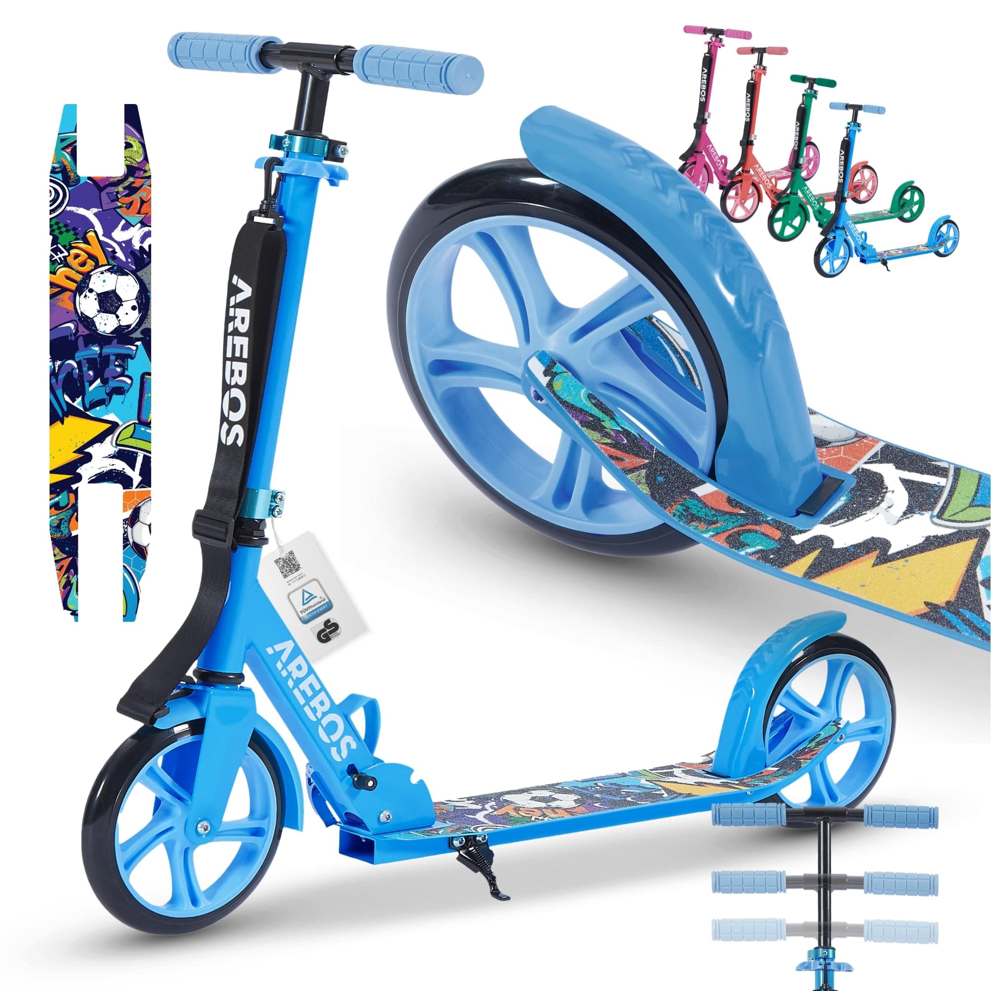 🌟 Super Angebot! Arebos Cityroller Tretroller Scooter höhenverstellbar 🌟