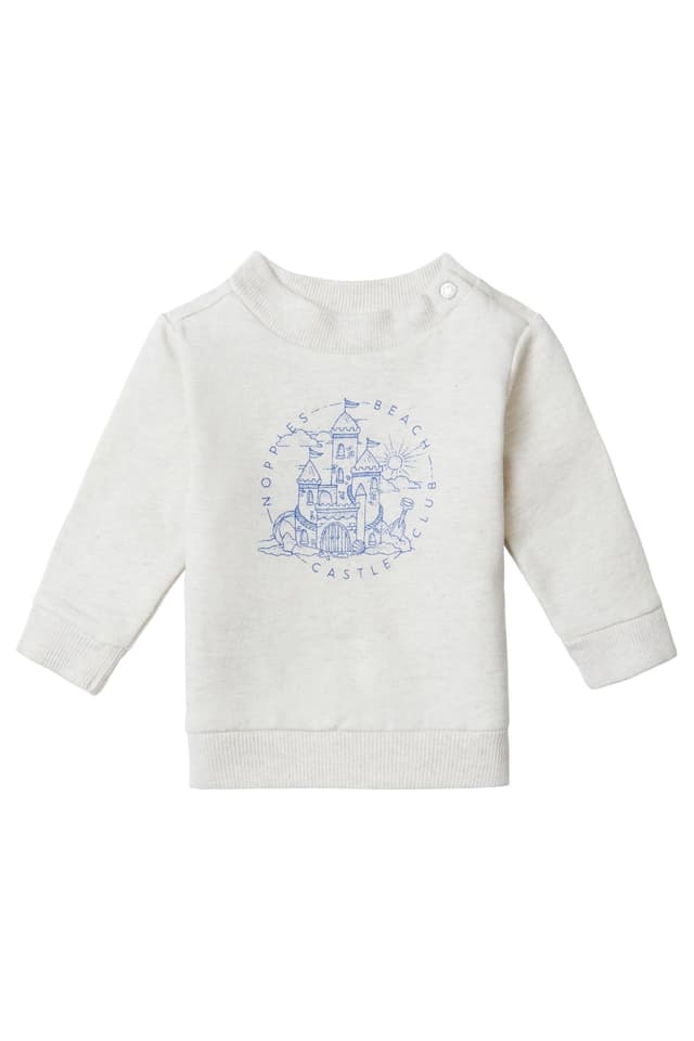 👶🌟 Noppies Baby-Jungen Boys Sweater Bound Brook Long Sleeve Pullover 56 Oatmeal - P611 Deal! 🌟👶