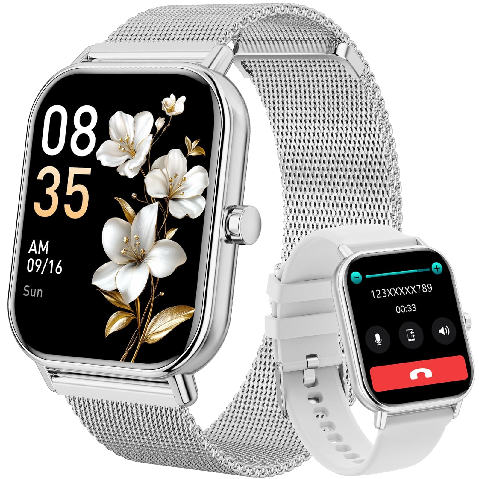 Haulvean Smartwatch mit Bluetooth-Anrufen und über 200 Sportmodi 🌟