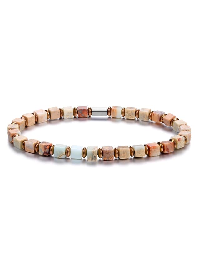 JSDDE Herren Perlenarmband Kaiser Jaspis Stretcharmband 😎🌟