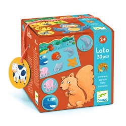 🎲 DJECO DJ08120 Lernspiele, Lotus, Tiere, bunt 🐼 Angebot bei HelloDeals