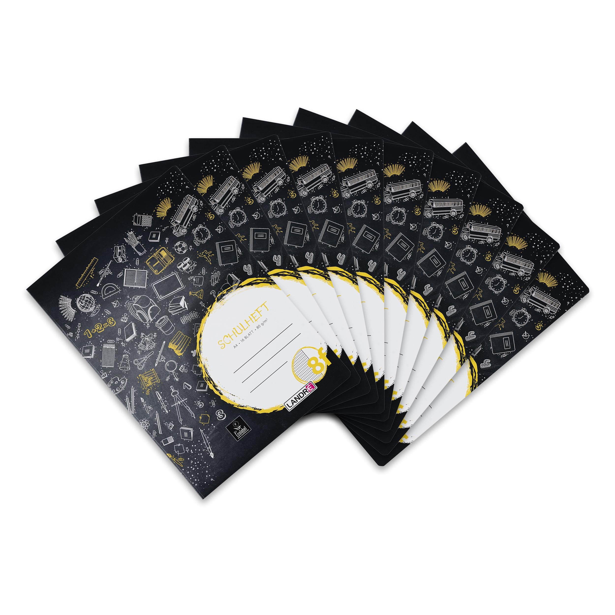 Angebot: Landré Schulheft A4, 16 Blatt, 10er Pack 📘📝