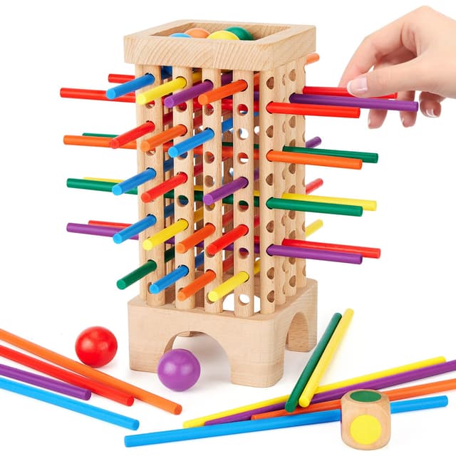 Montessori Spiel Brettspiel aus Holz 🎲 Lernspielzeug für Kinder