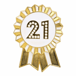 Talking Tables „Happy Birthday“-Anstecker gold- und weiß 🎉
