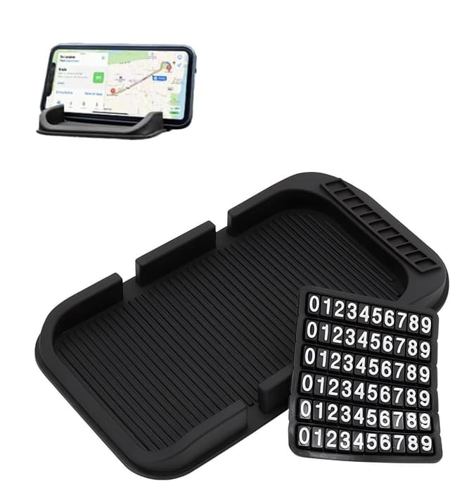 Alrens 3 In 1 Auto Anti-Rutsch-Pad & Handy-Organizer-Matte 🚗📱