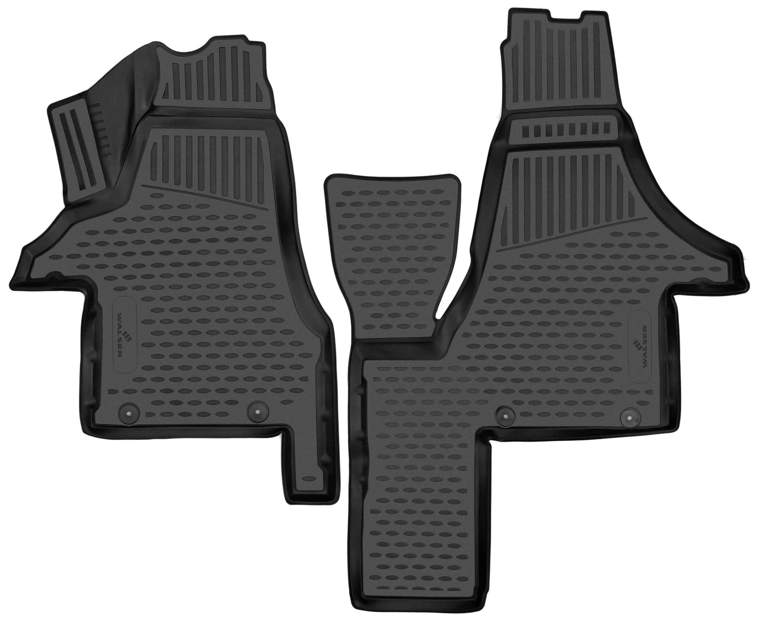 Walser XTR Gummi Fussmatten Auto für VW Multivan T5 & T6