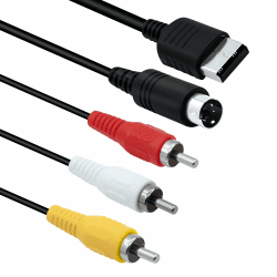 🎮🔌 Mcbazel S-AV Kabel S-Video RCA Audio-Video-Kabel 1.7M für Sega Dreamcast - Spezialangebot!