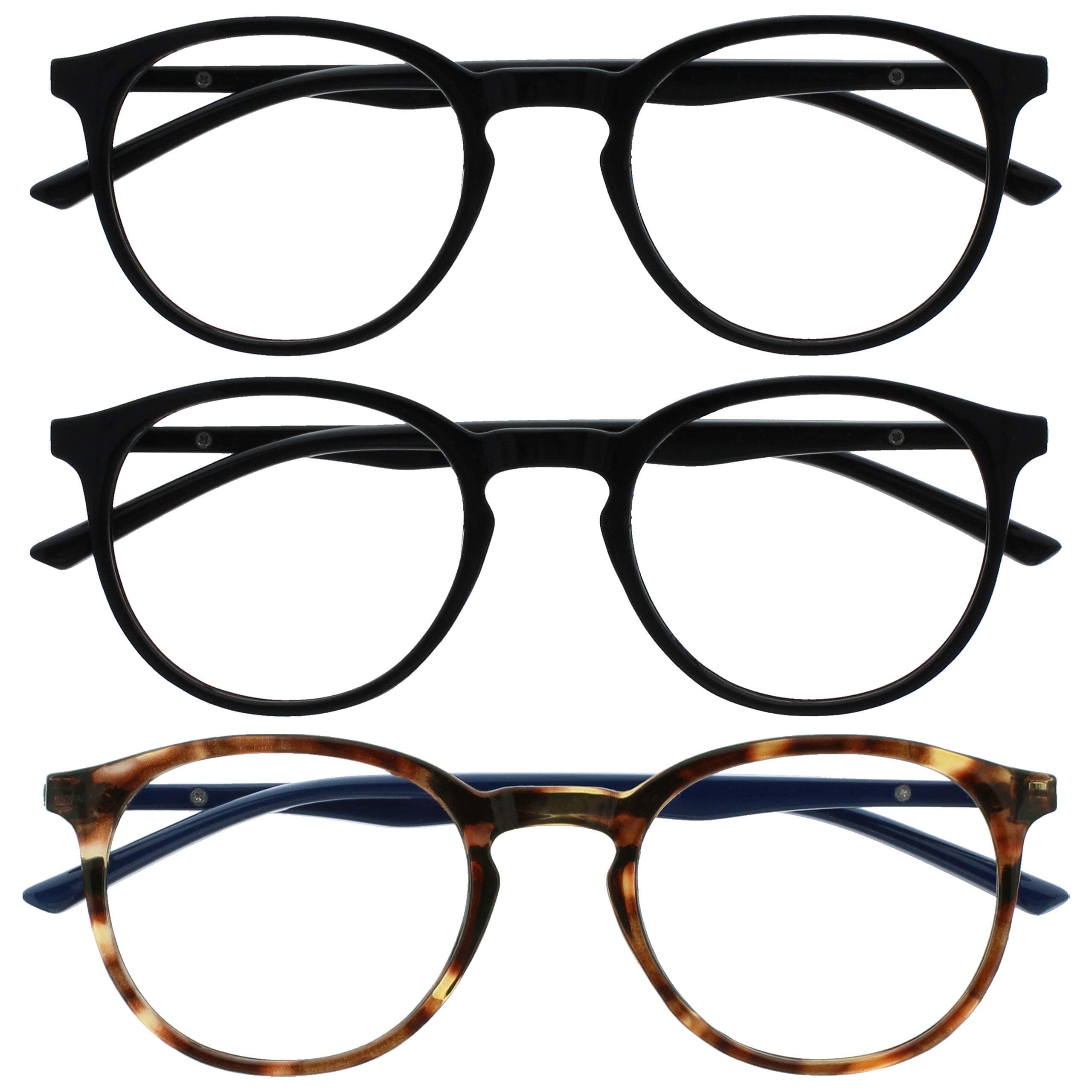OPULIZE MET Blaulichtfilter Lesebrille für Damen Herren - 3er-Pack 😎👓💼