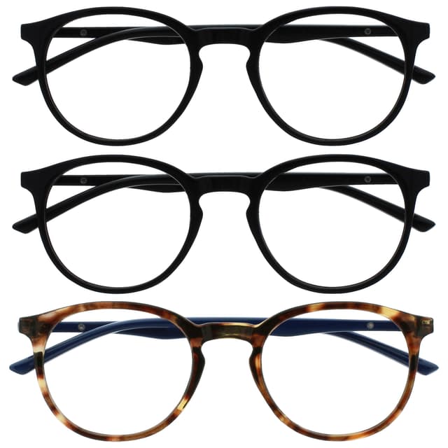 OPULIZE MET Blaulichtfilter Lesebrille für Damen Herren - 3er-Pack 😎👓💼